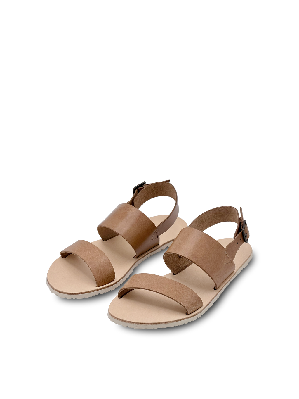 Vasky Noe Natur – kožené barefoot sandály hnědé