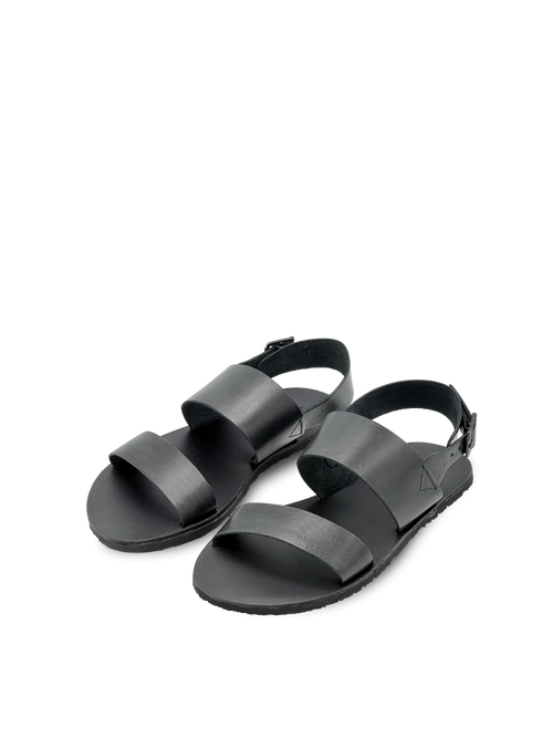 Vasky Noe Black – kožené barefoot sandály černé