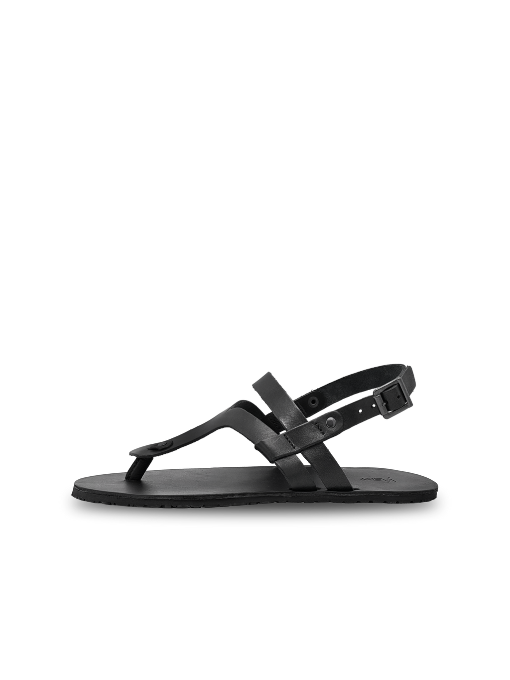 Vasky Christy Black – kožené barefoot sandály černé