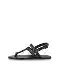 Vasky Christy Black – kožené barefoot sandály černé