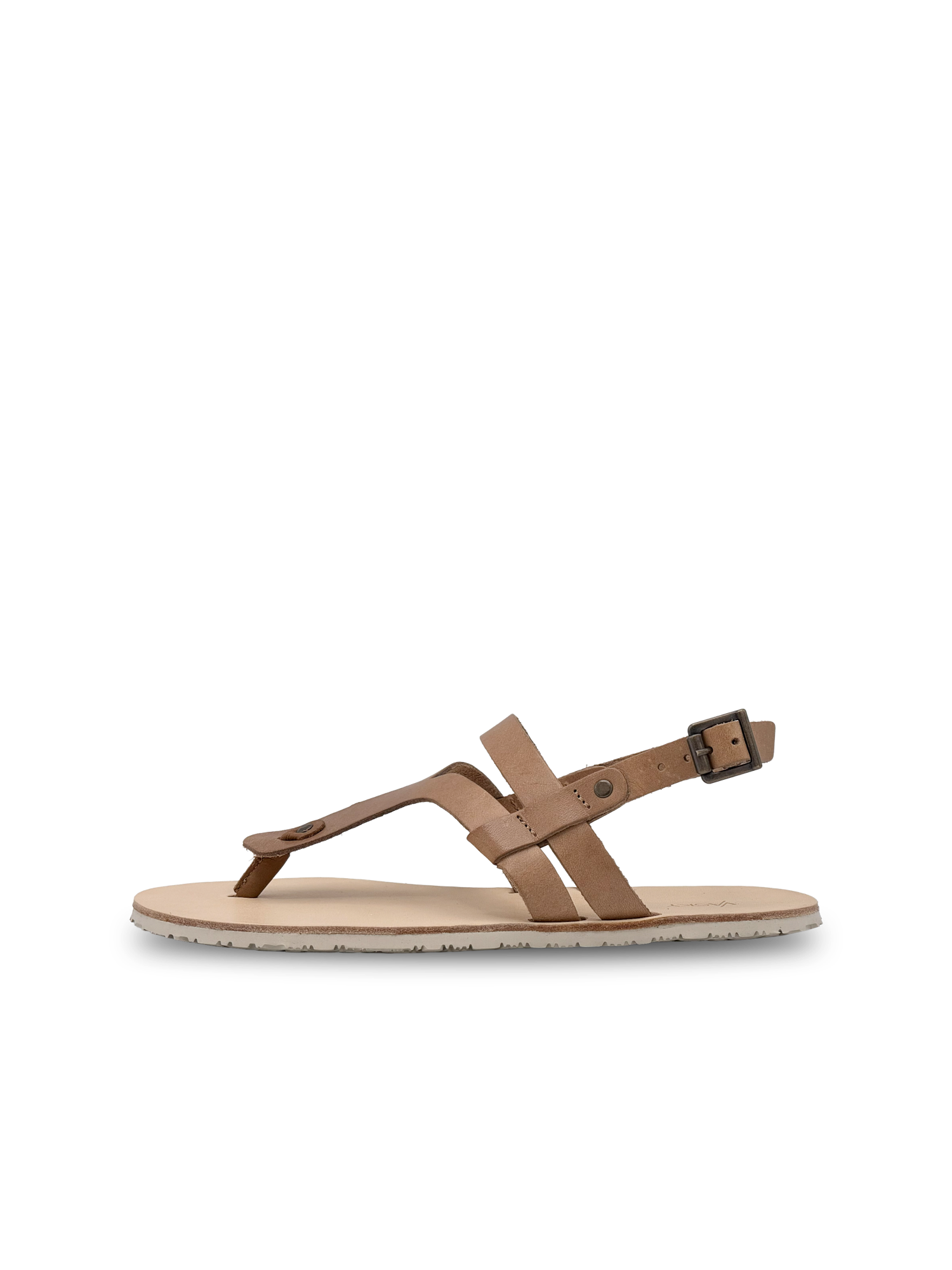 Vasky Christy Natur – kožené barefoot sandály hnědé