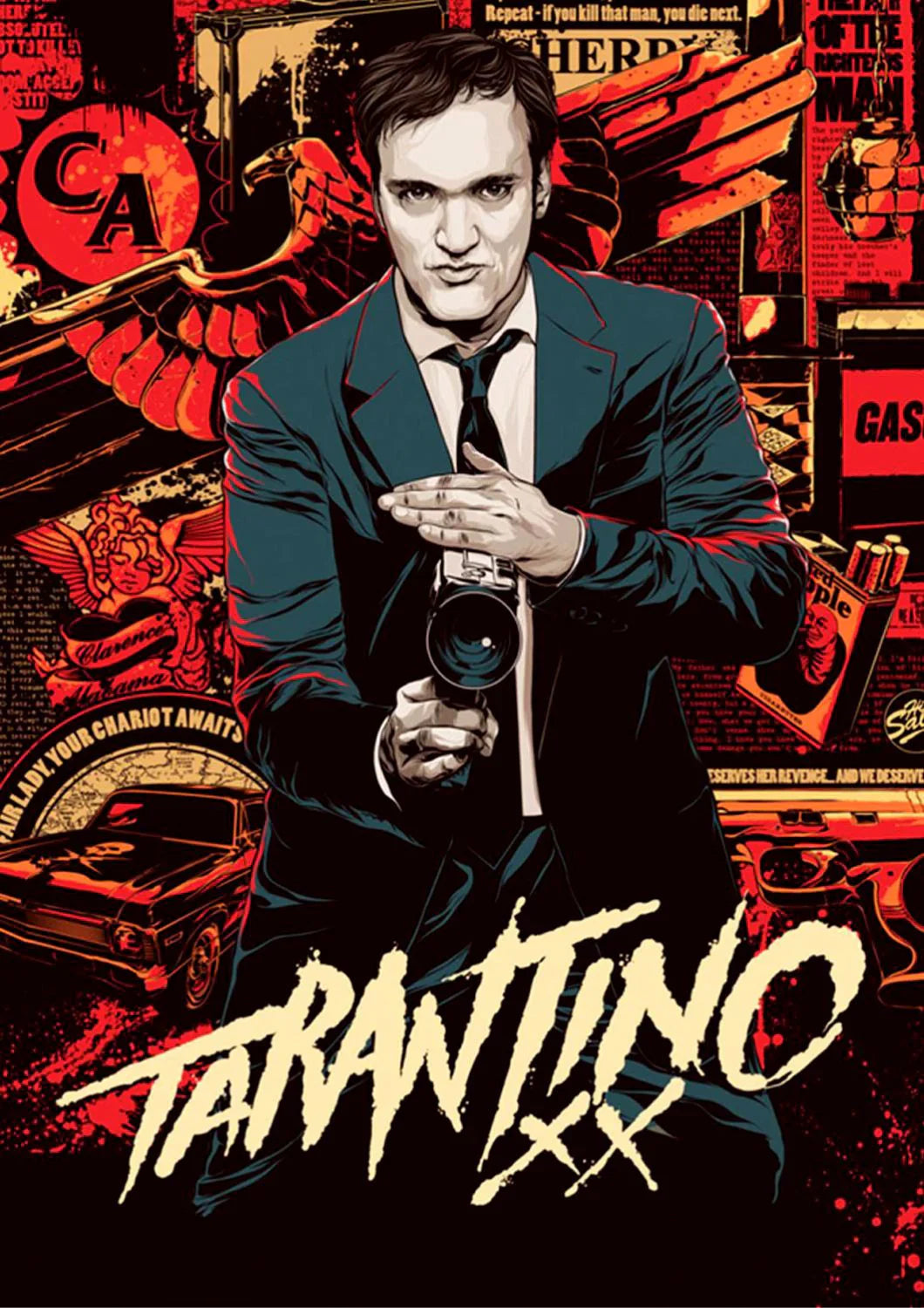 Obojstranný opasok ku komiksu Tarantino