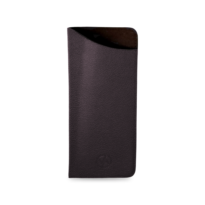 Kožené puzdro na okuliare Lenon Dark Brown