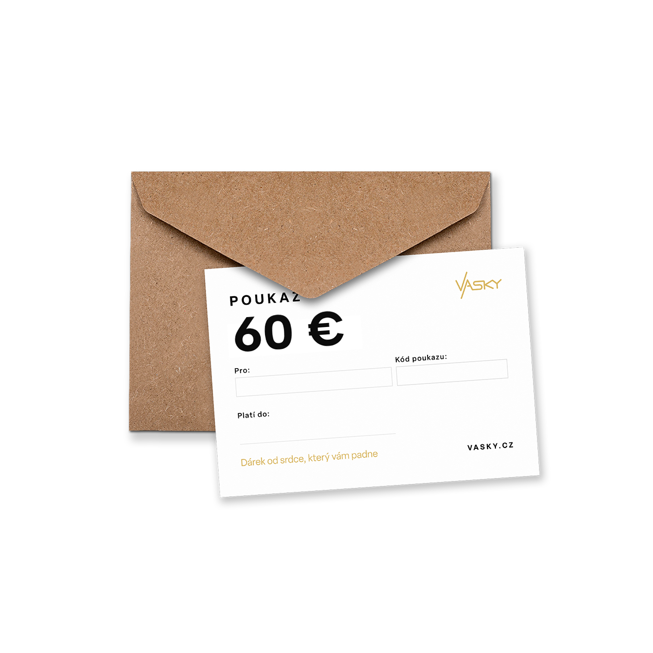 Vasky darčekový poukaz 60 €